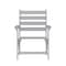 Flash Furniture Tolleson Adirondack Dining Chair w/Fold Out Cup Holder, Weather Resistant Recycled HDPE in Gray LE-HMP-2037-10-GRY-GG - alternate 7